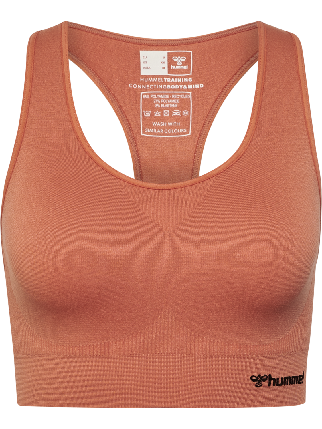 hmlTIF SEAMLESS SPORTS TOP, APRICOT BRANDY, packshot