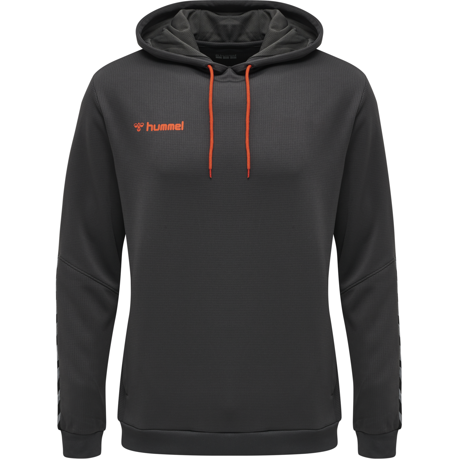 hmlAUTHENTIC POLY HOODIE, ASPHALT, packshot