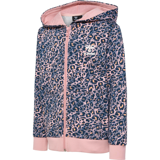 hmlFSK SMILE ZIP JACKET, BLACK IRIS/ZEPHYR, packshot