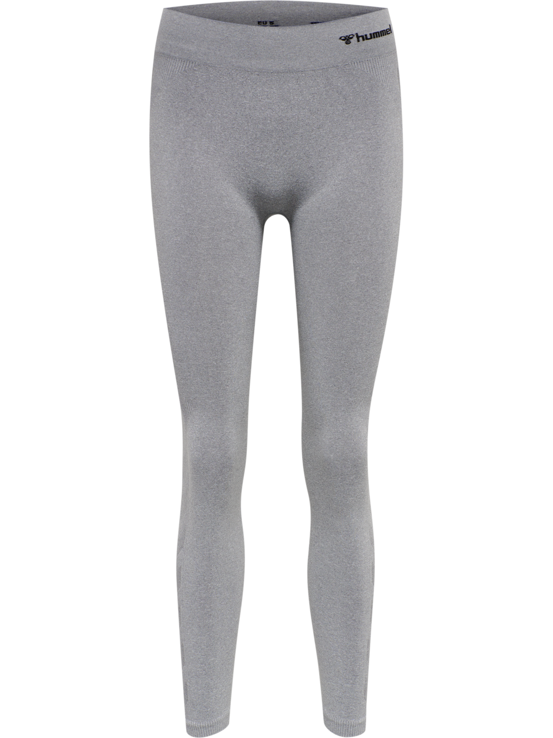 hmlCI SEAMLESS MID WAIST TIGHTS, GREY MELANGE, packshot