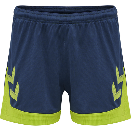 hmlLEAD WOMENS POLY SHORTS, DARK DENIM, packshot