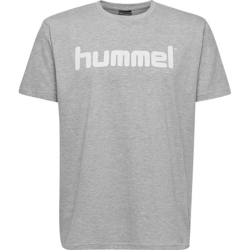 HMLGO COTTON LOGO T-SHIRT S/S, GREY MELANGE, packshot