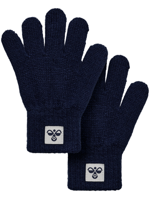 hmlJR KNIT GLOVES 2-PACK, DRESS BLUES, packshot