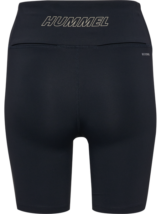 hmlCOURT MW POCKET TIGHTS SHORTS W, LIGHT GREY/BLACK hmlCOURT MW POCKET TIGHTS SHORTS W, LIGHT GREY/BLACK, packshot