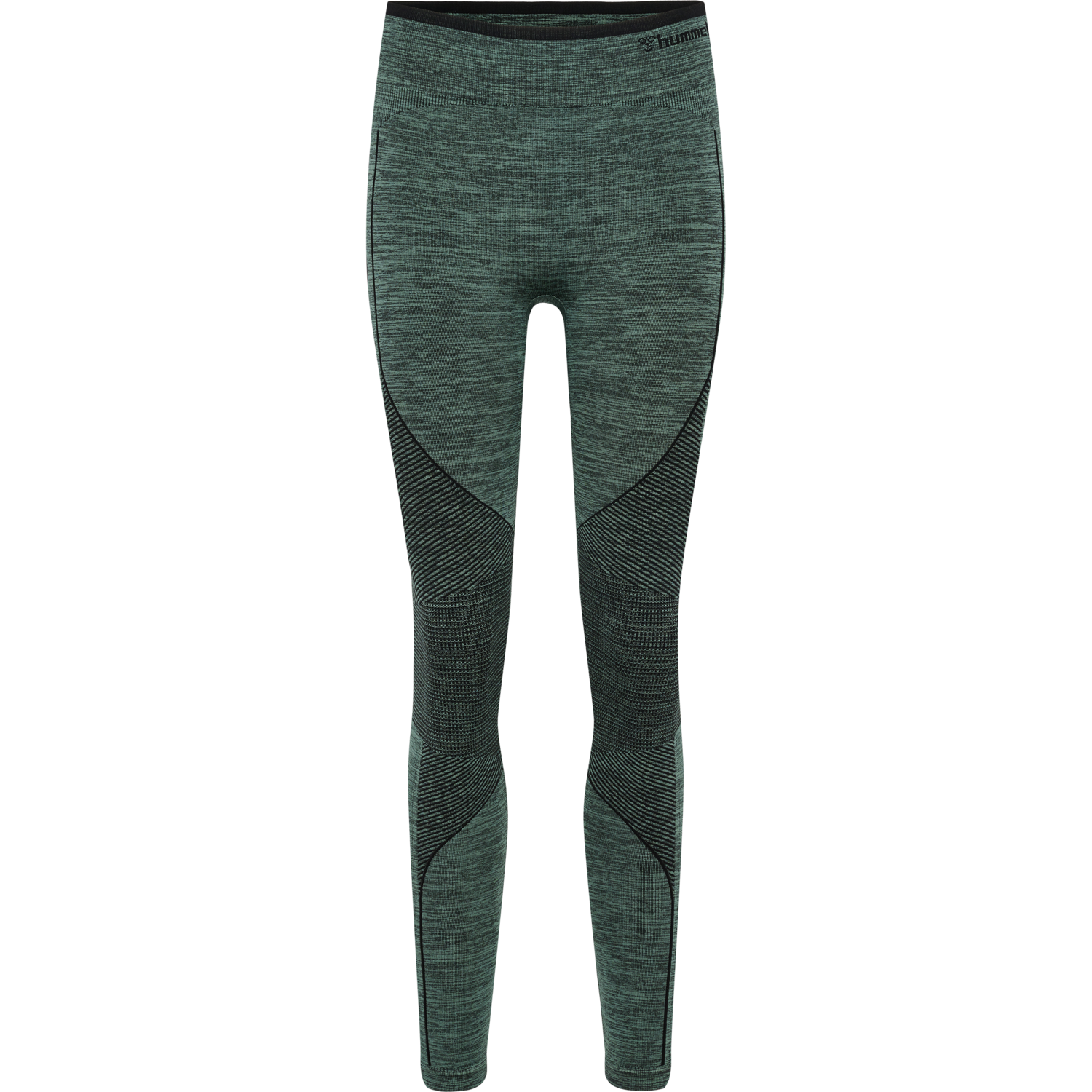 hmlMT ALY SEAMLESS HW TIGHTS, NORTH ATLANTIC/BLACK MELANGE, packshot