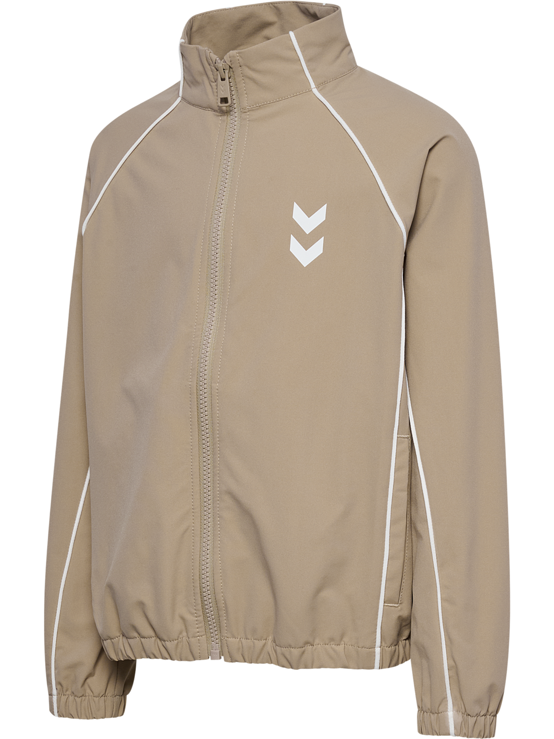 hmlJR STREET TRACKSUIT JACKET, SILVER MINK, packshot