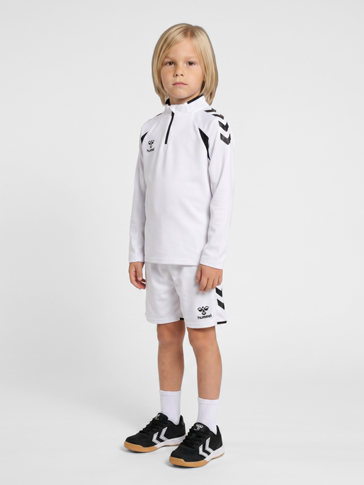 hmlCORE 2.0 HALF ZIP KIDS, WHITE/BLACK, model