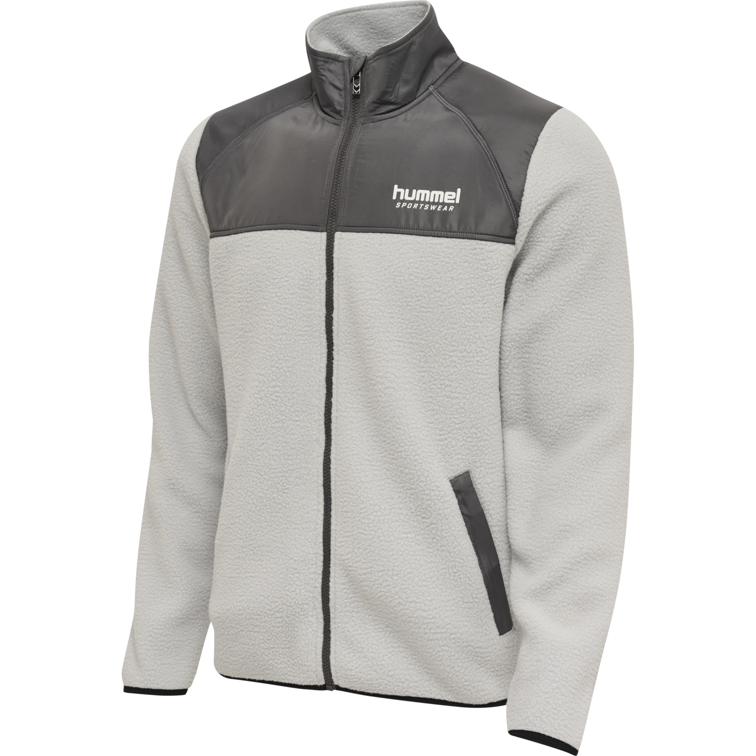 hmlLGC CHARLEY FLEECE JACKET, HARBOR MIST, packshot