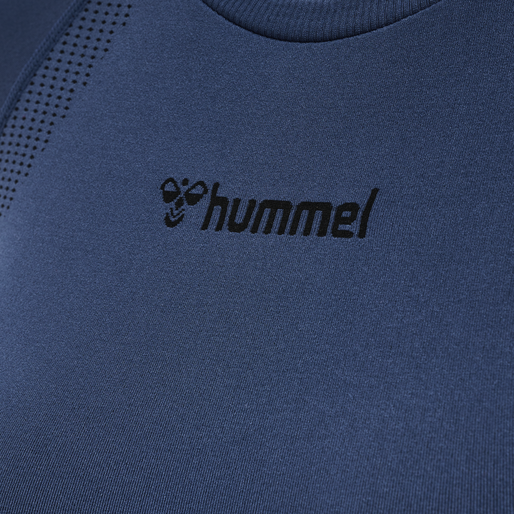 hmlMT SHAPING SEAMLESS T-SHIRT L/S, INSIGNIA BLUE, packshot