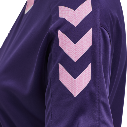 hmlCORE XK POLY JERSEY S/S WOMAN, ACAI, packshot