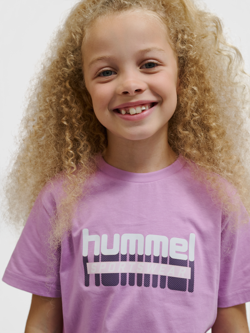 hmlTUKAS T-SHIRT S/S 2-PACK, SMOKY GRAPE/MARSHMALLOW, model