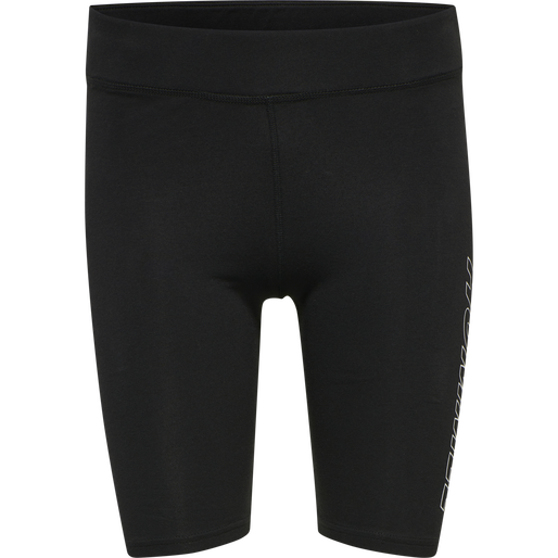 hmlTE MAJA 2-PACK MW C TIGHT SHORTS, BLACK/INSIGINA BLUE hmlTE MAJA 2-PACK MW C TIGHT SHORTS, BLACK/INSIGINA BLUE, packshot