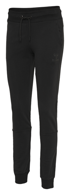 hmlNONI REGULAR PANTS, BLACK, packshot