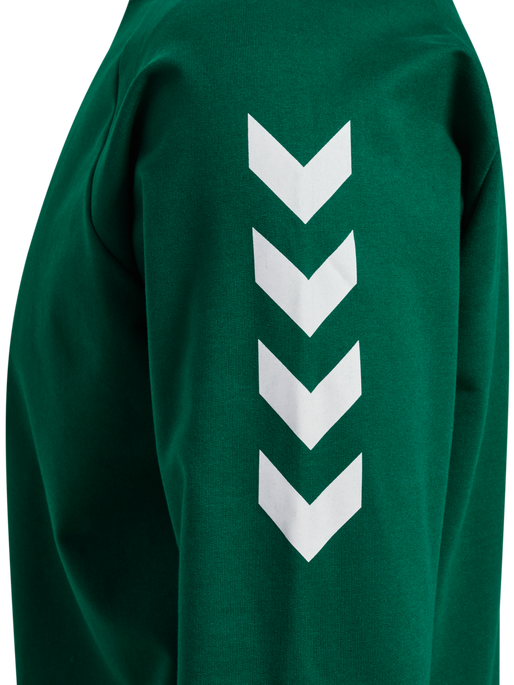 HUMMEL GO COTTON SWEATSHIRT, EVERGREEN, packshot