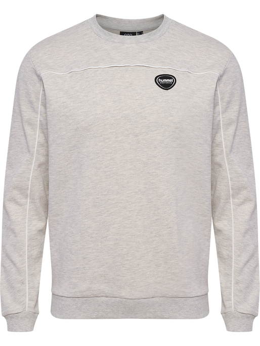 hmlLGC MARK SWEATSHIRT, TOFU MELANGE, packshot