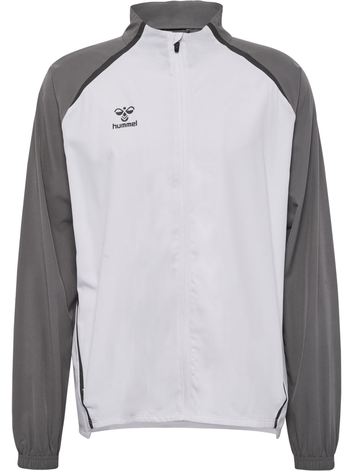 hmlLEAD 2.0 WOVEN JACKET, WHITE/STEEL GRAY, packshot