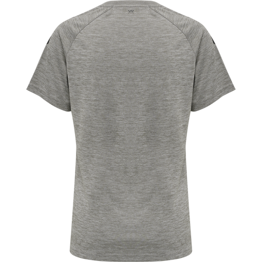 hmlCORE XK CORE POLY TEE  S/S WOMAN, GREY MELANGE, packshot