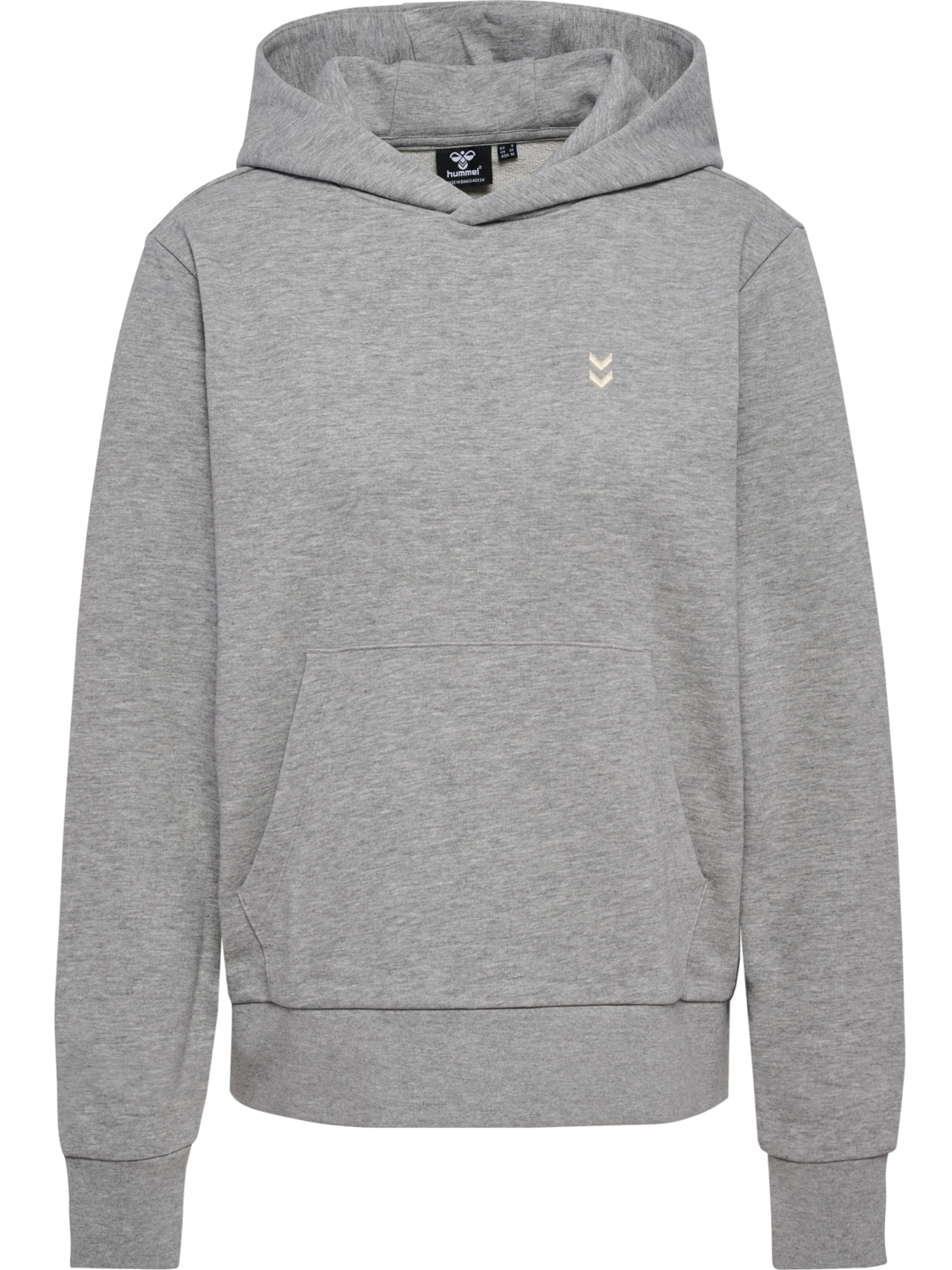 hmlPULSE W SWEAT HOODIE, GREY MELANGE, packshot