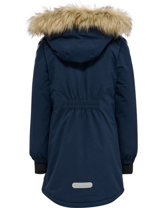 hmlLEAF TEX COAT, BLACK IRIS hmlLEAF TEX COAT, BLACK IRIS, packshot