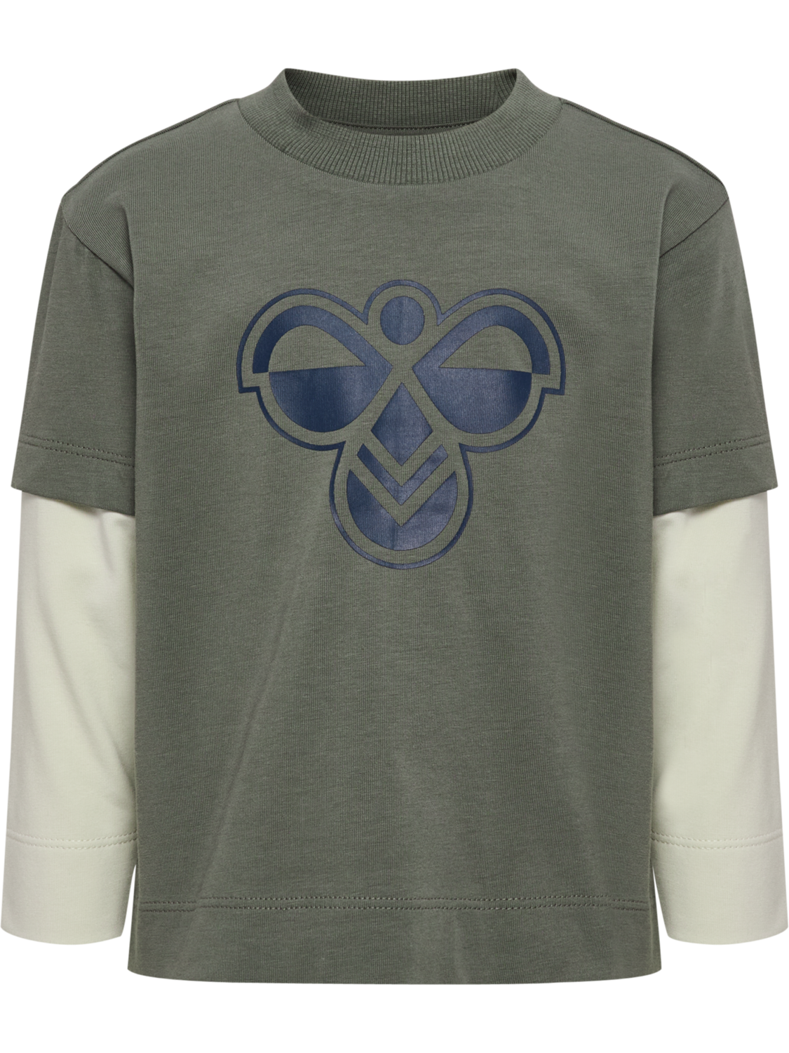 hmlMINI LOOSE LAYER T-SHIRT L/S, CASTOR GRAY, packshot