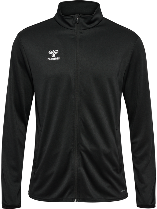 hmlESSENTIAL TRACK JACKET, BLACK, packshot