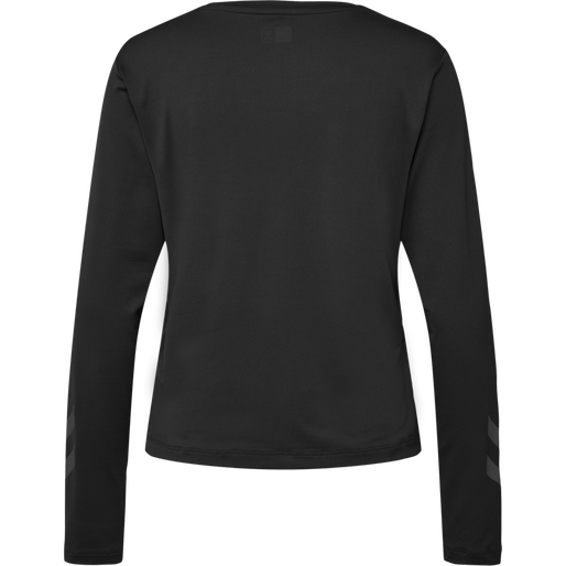 hmlMT TAYLOR T-SHIRT L/S, BLACK, packshot