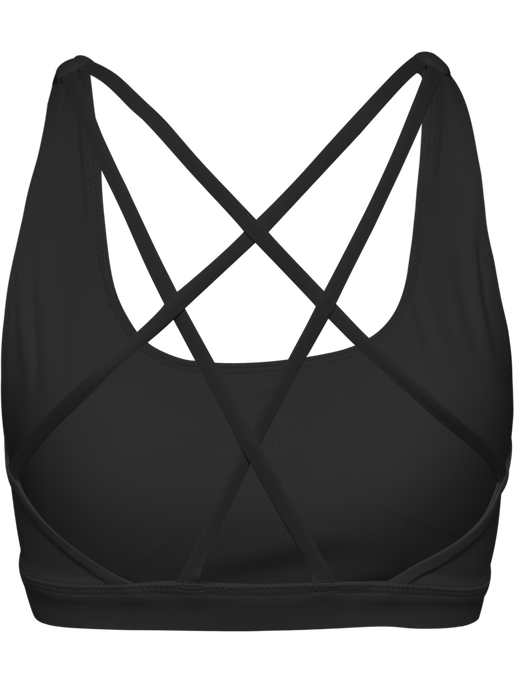 hmlHIIT IMPACT STRAP BRA, BLACK hmlHIIT IMPACT STRAP BRA, BLACK, packshot