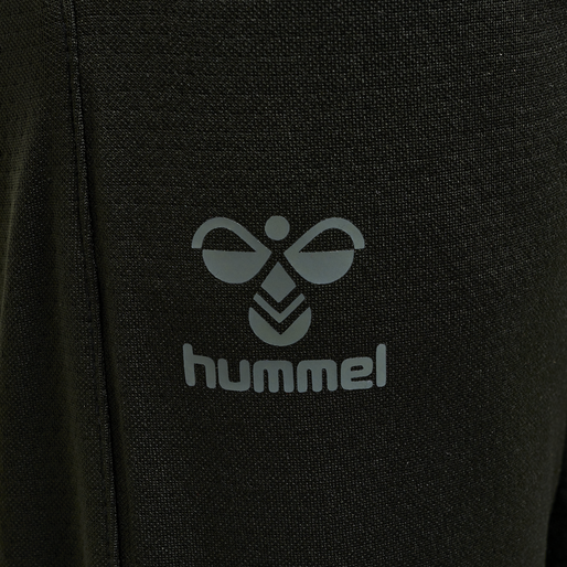 hmlONGRID POLY PANTS KIDS, JET BLACK/FORGED IRON, packshot