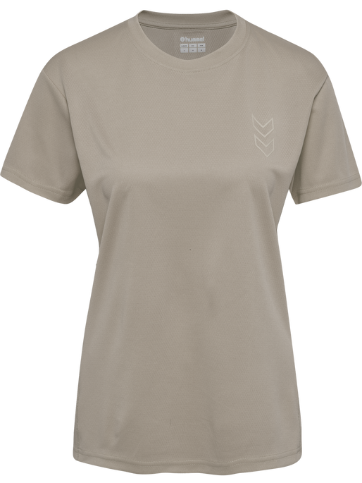 hmlACTIVE PL JERSEY S/S WOMAN, CHATEAU GRAY, packshot