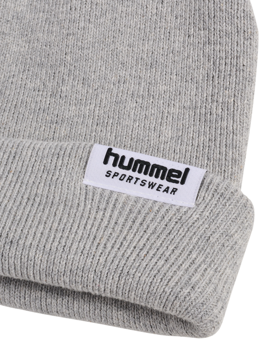 hmlRIB BEANIE SPORTSWEAR, LIGHT GREY MELANGE, packshot