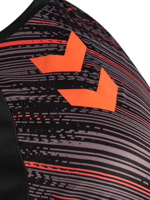 hmlBLAZE PRO TRAINING JERSEY S/S, BLACK/ORANGE hmlBLAZE PRO TRAINING JERSEY S/S, BLACK/ORANGE, packshot