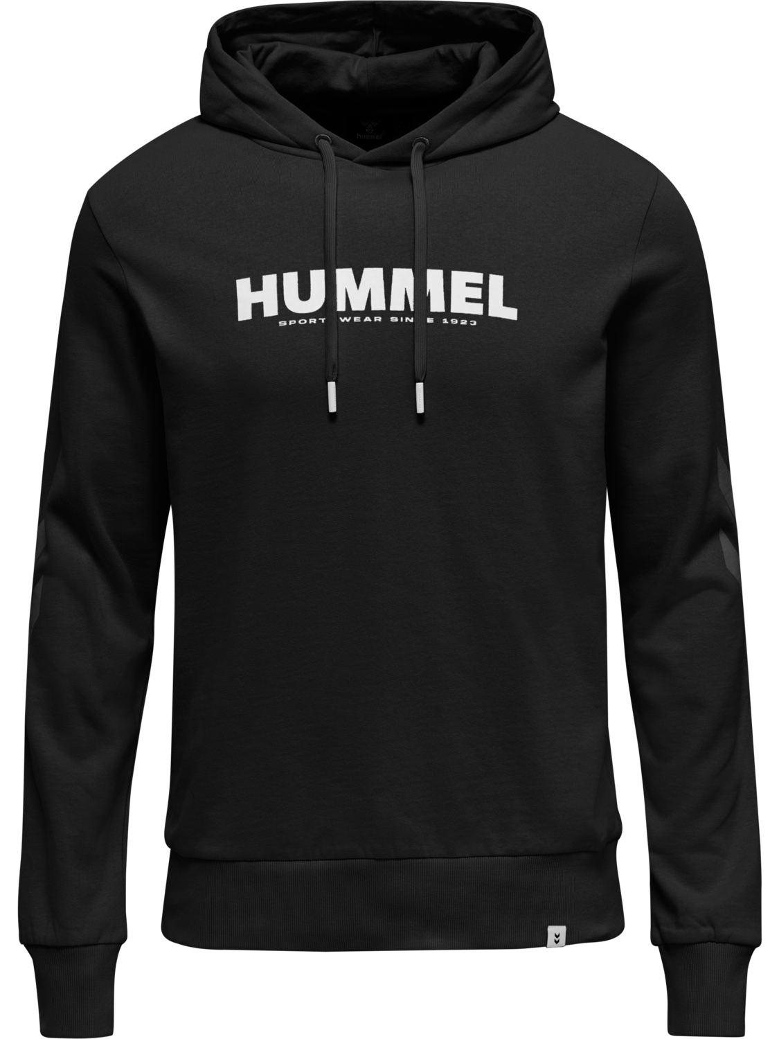 hmlLEGACY LOGO HOODIE, BLACK, packshot