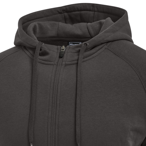 hmlRED CLASSIC ZIP HOODIE, RAVEN, packshot