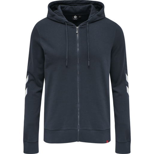 hmlLEGACY ZIP HOODIE, BLUE NIGHTS, packshot