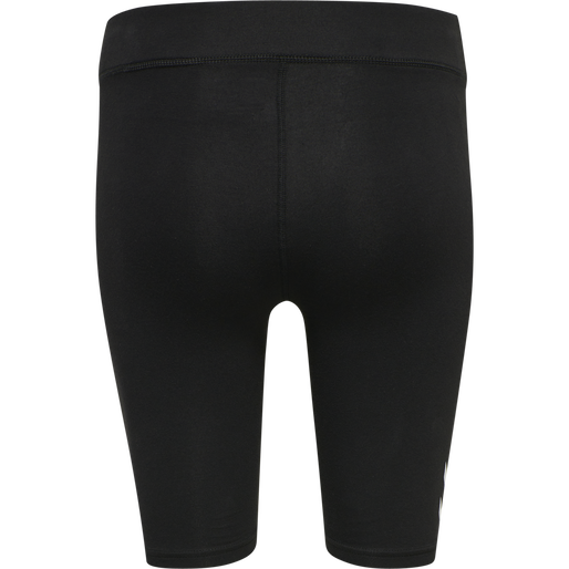 hmlTE MAJA MW COTTON TIGHT SHORTS, BLACK, packshot