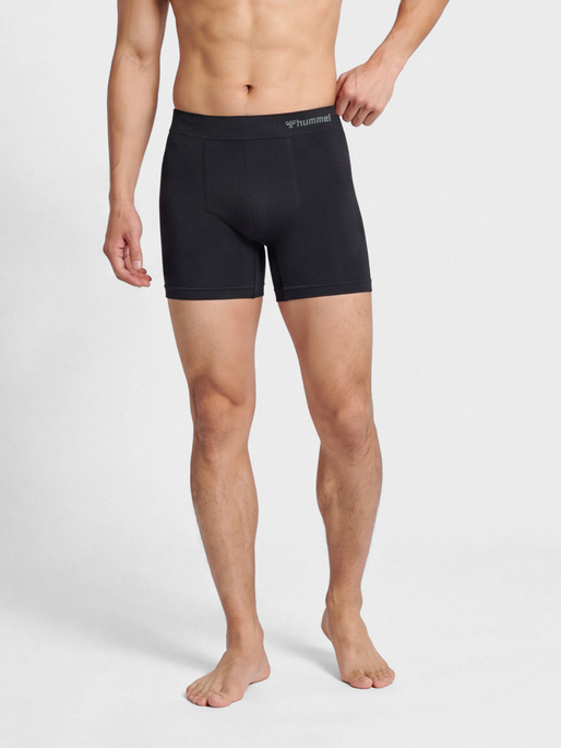 hmlJACK SEAMLESS BOXERS 2-PACK, BLACK/BLACK, model