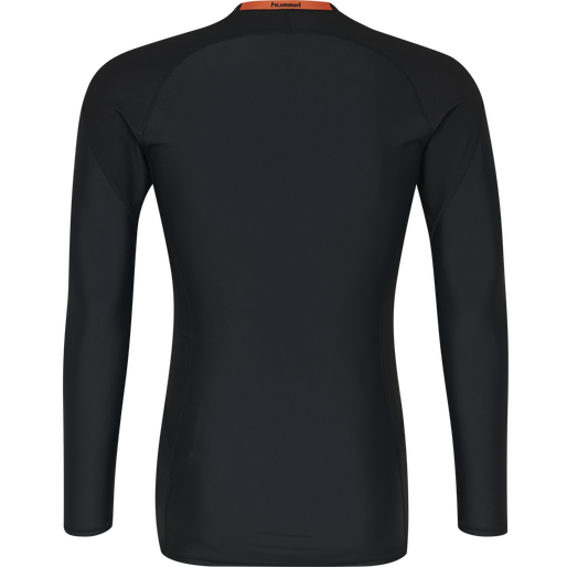 HUMMEL FIRST COMPRESSION LS M, BLACK, packshot