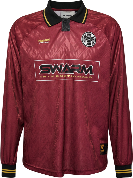 hmlLOOSE BAY SOCCER JERSEY L/S, SYRAH hmlLOOSE BAY SOCCER JERSEY L/S, SYRAH, packshot