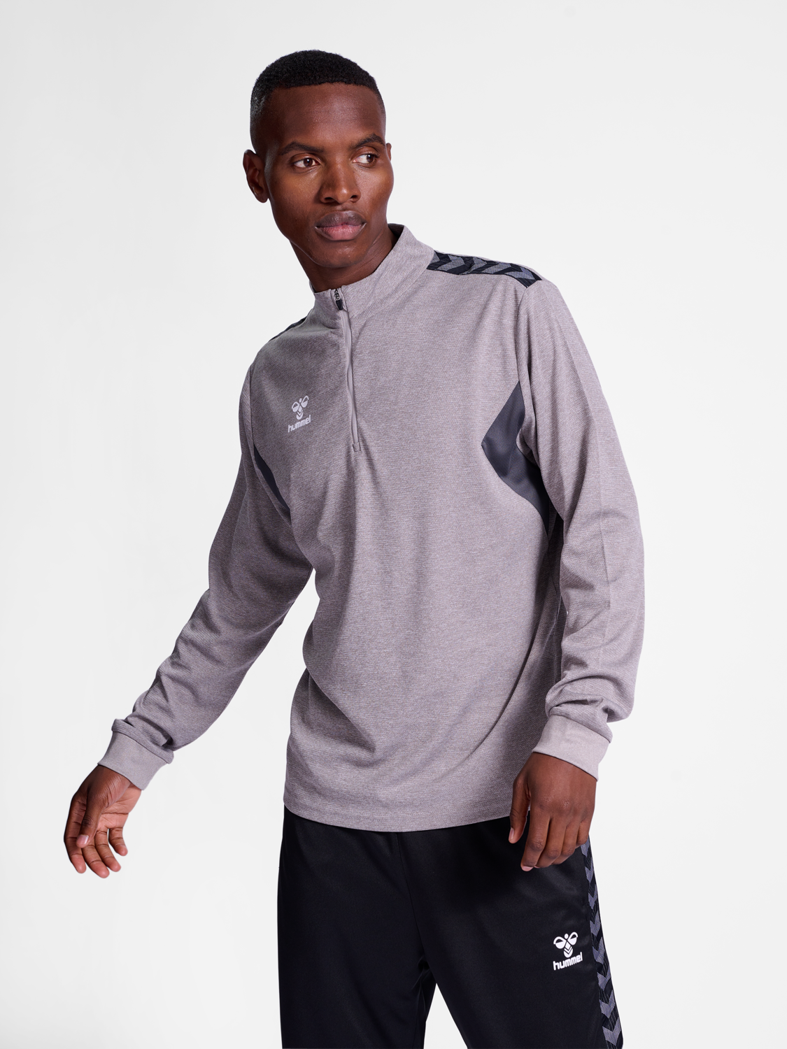 Sweat Pull Graphique Hummel Homme – Gris – Taille L – Coton