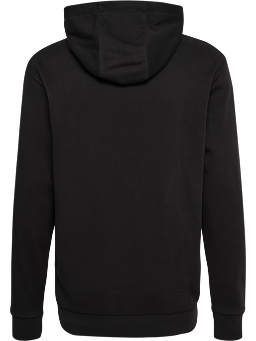 hmlSTALTIC COTTON HOODIE, BLACK, packshot