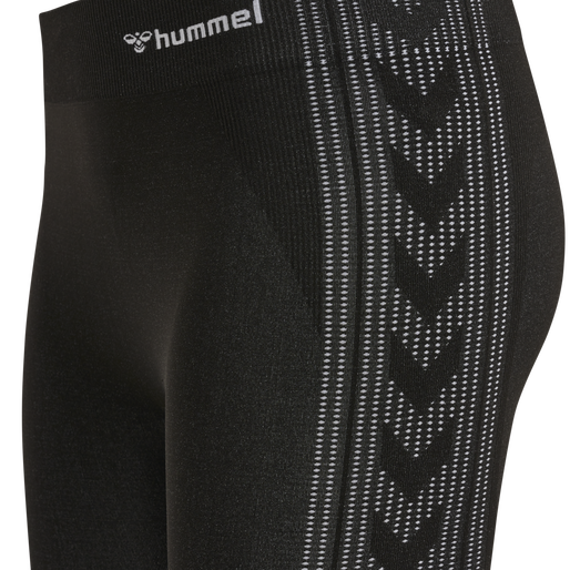 hmlMT SHAPING SEAMLESS MW TIGHTS, BLACK hmlMT SHAPING SEAMLESS MW TIGHTS, BLACK, packshot