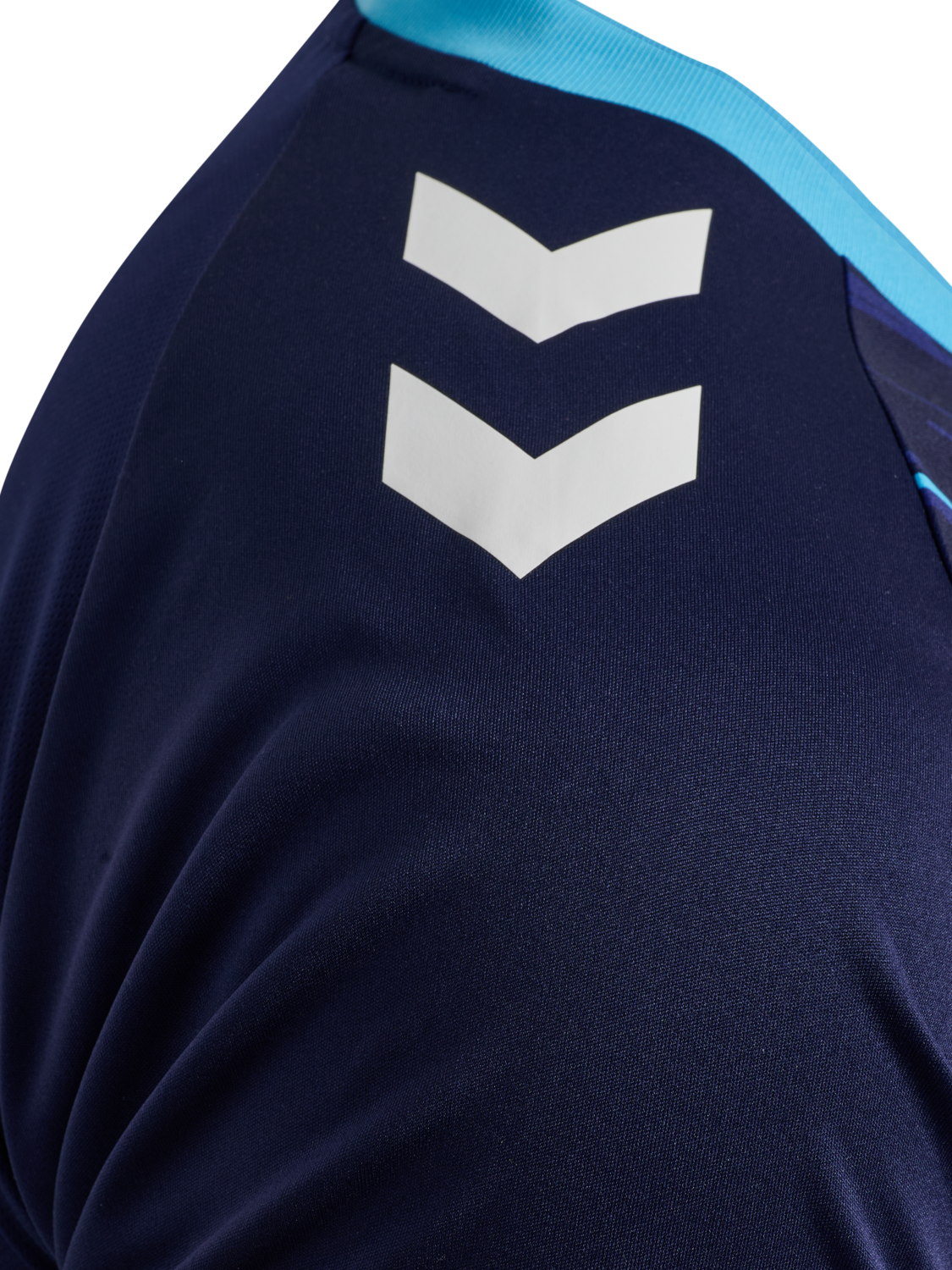 hmlMATCH TRIUMPH JERSEY S/S, MARINE/AQUARIUS, packshot