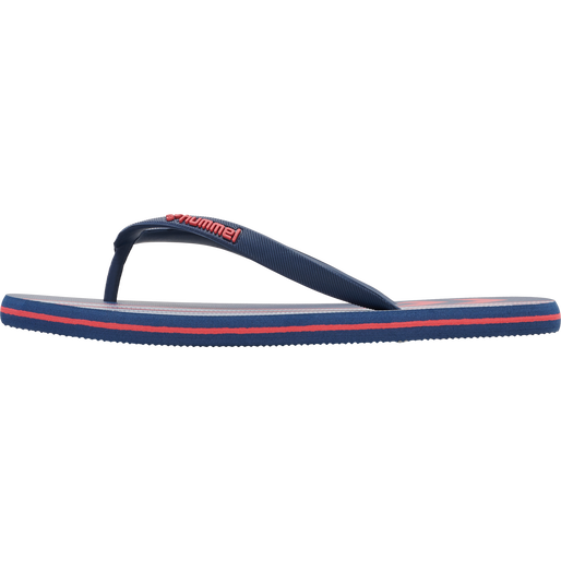 MULTI STRIPE FLIP FLOP, BLACK IRIS/FLAME SCARLET, packshot