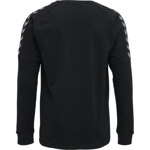 hmlAUTHENTIC TRAINING SWEAT, BLACK/WHITE, packshot