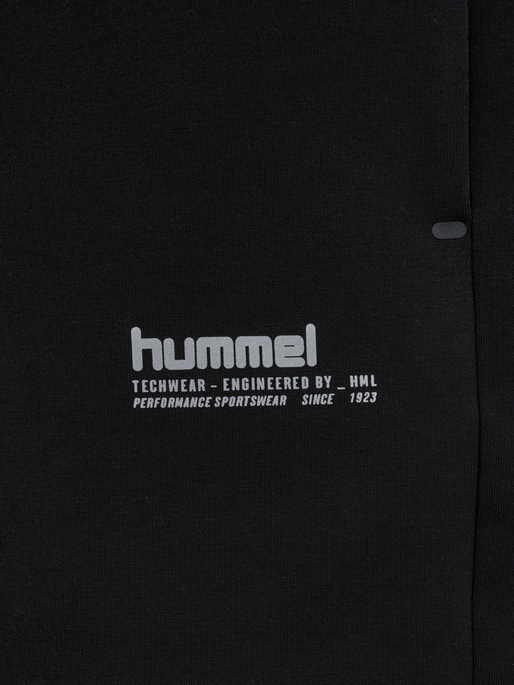 hmlTECH FLEECE SHORTS, BLACK, packshot