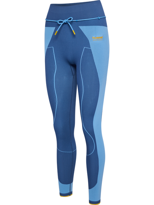 hmlSEAMLESS HIGH WAIST TIGHTS, DUTCH BLUE hmlSEAMLESS HIGH WAIST TIGHTS, DUTCH BLUE, packshot