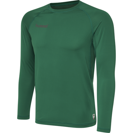 HUMMEL FIRST PERFORMANCE JERSEY L/S, EVERGREEN, packshot