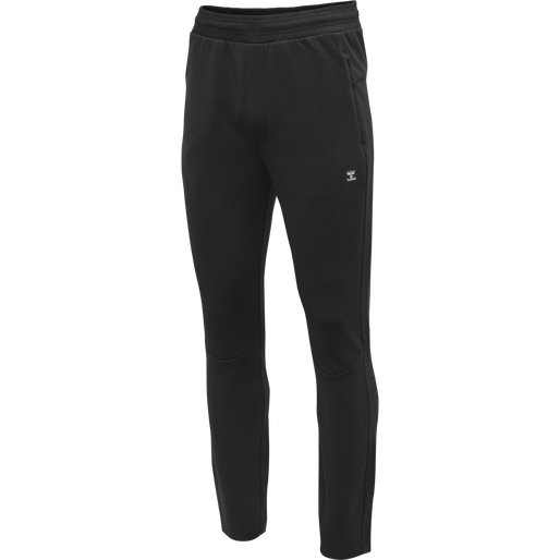 hmlTROPPER TAPERED PANTS, BLACK hmlTROPPER TAPERED PANTS, BLACK, packshot