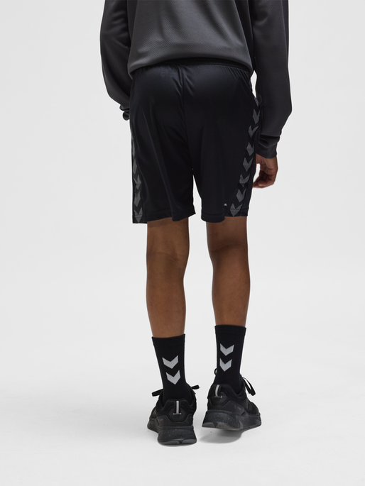 hmlAUTHENTIC PL SHORTS KIDS, BLACK, model