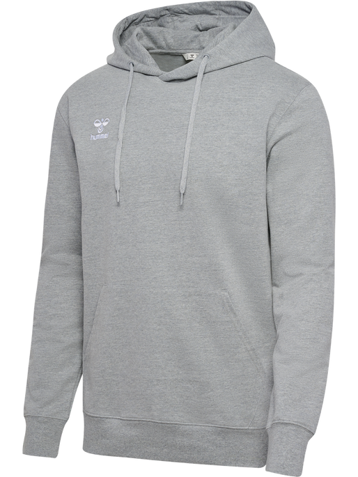 hmlGO 2.0 HOODIE, GREY MELANGE, packshot
